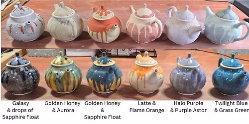 CLASS FULL Teapot Glazing Workshop at Dragon\u2019s Breath Pottery
