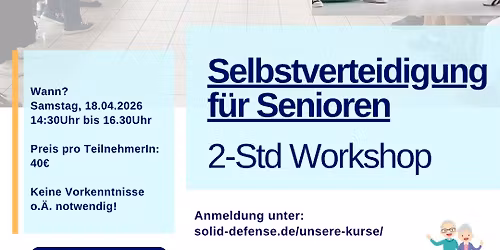 Workshop: Selbstverteidigung f\u00fcr Senioren