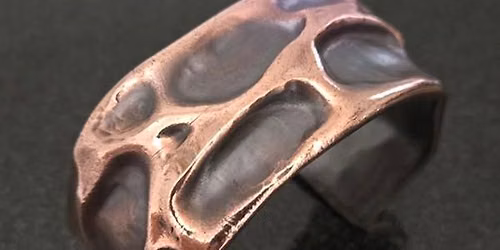 Air Chasing - Copper Pipe Cuff - In-Person Jewelry Class