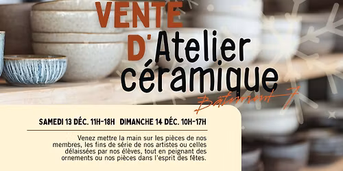 Grande vente vide atelier 2025