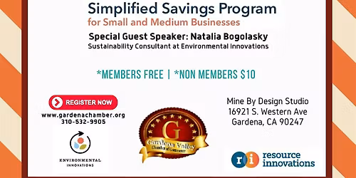 Gardena Chamber - Simplified Savings Program Lunch & Learn