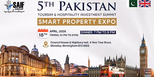 5th Pakistan Tourism & Hospitality Investment Summit \u2013 Smart Property Expo.