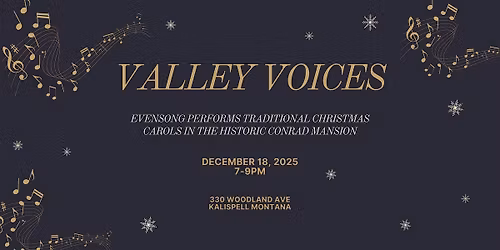 Valley Voices Christmas Carol Concert at the Conrad Mansion