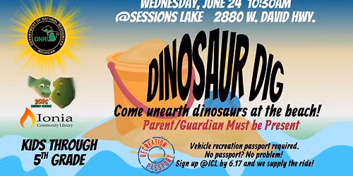 Dinosaur Dig at Sessions Lake
