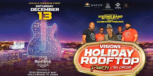 Visions Reggae Band Rooftop Holiday & Toy Drive