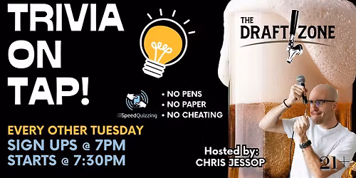 Trivia on Tap @ The Draft Zone!