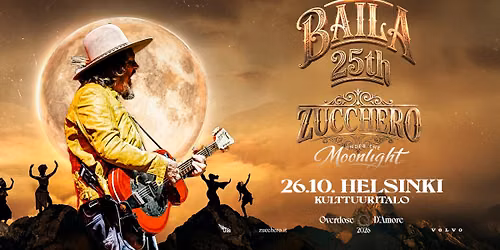Zucchero \u2013 Kulttuuritalo 26.10.2026
