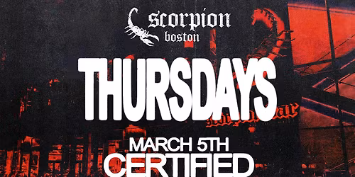 SCORPION BAR THURSDAYS