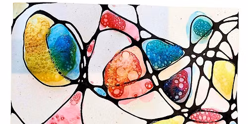 Paint with Shapes and Bubbles, Watercolor Class
