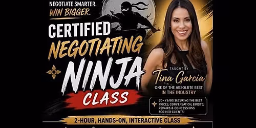Certified Negotiating Ninja Class