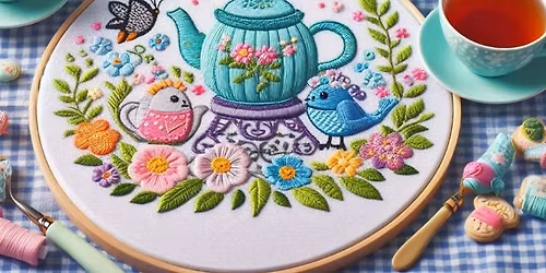 Summer Embroidery Tea Party with Mary Beth