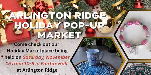 Arlington Ridge Holiday Pop Up Market