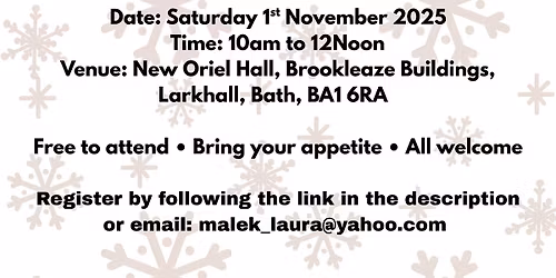 Christmas Cooking Class Frome