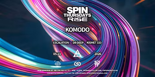 RISE: Trance Thursday at SPIN Nightclub | Uplifting & Tech Trance