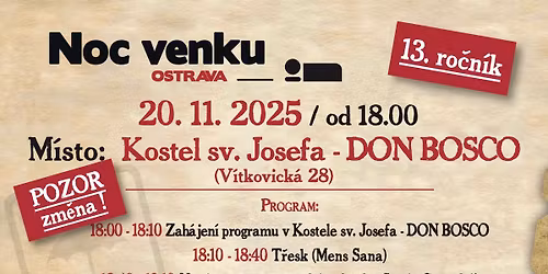 Noc venku 2025
