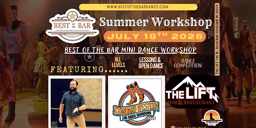Best of the Bar Summer Workshop feat. Chris Jacques and Standard Western