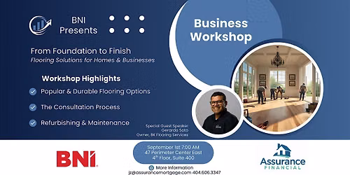 Business Networking International (BNI) Business Workshop