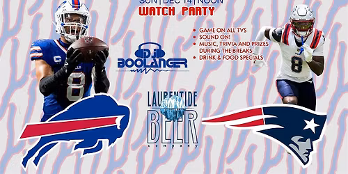 Buffalo Bills vs. New England Patriots Watch Party