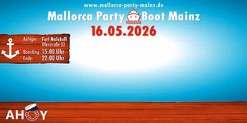 Mallorca Party Boot Mainz 2026
