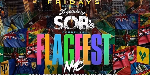 FlagFest NYC at SOBs with Caribbean Buffet + Open Bar