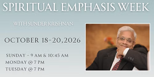 Spiritual Emphasis Week 2026
