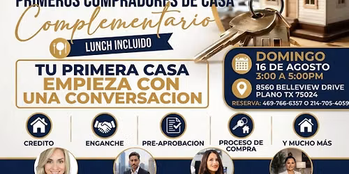 Taller Educativo para primeros compradores de casas Gratuito