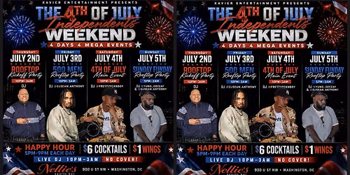 4TH OF JULY WEEKEND IN D.C. 4 DAYS, 4 EVENTS.