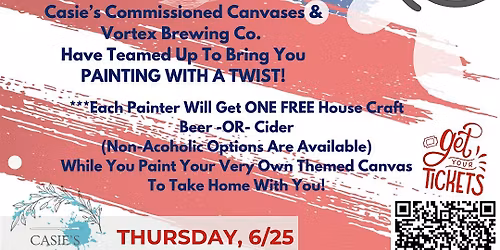 Painting w\/ a Twist @ VORTEX Brewing Co. - An American Sky