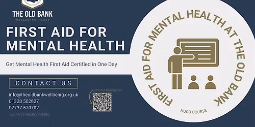 First Aid for Mental Health (Level 2 RQF) - 1 day