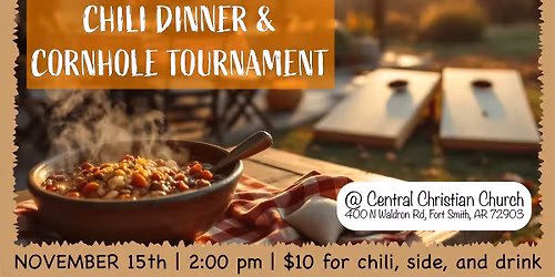 Chili Dinner + Cornhole Tournament