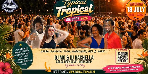 Typical Tropical Outdoor \u2022 Neptunus stadion \u2022 Salsa, Bachata y mas \u2022 Salsa workshop included!