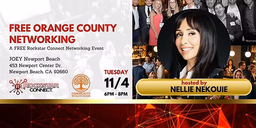 Free Orange County Rockstar Connect Networking Event (November, CA)