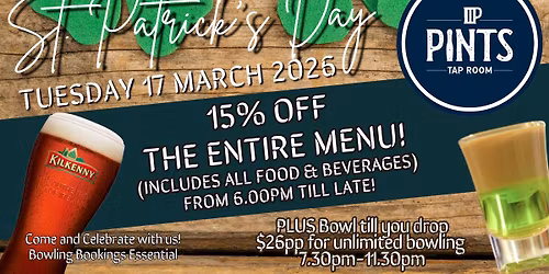 ST PATRICKS DAY AT PINS & PINTS