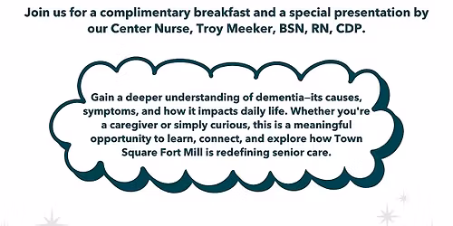 Senior Breakfast and Dementia Presentation