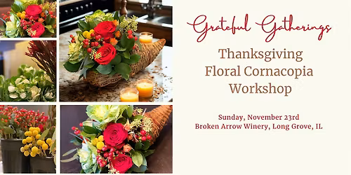 Grateful Gatherings: Thanksgiving Floral Cornucopia Arrangement