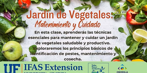 Jard\u00edn de Vegetales: Matenimiento y Cuidado