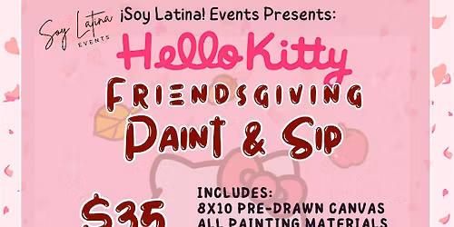 Hello Kitty Friendsgiving Paint & Sip