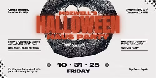 Mozwell\u2019s Halloween Haus Party