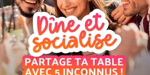 Rencontre & d\u00eene avec 5 inconnus compatibles pr\u00e8s de chez toi \ufe0f