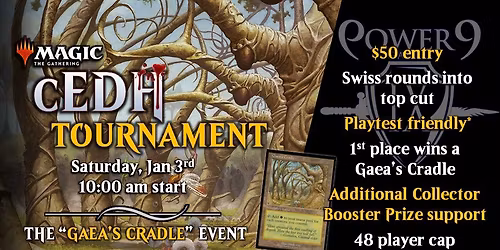 MTG: cEDH "Gaea's Cradle" Tournament
