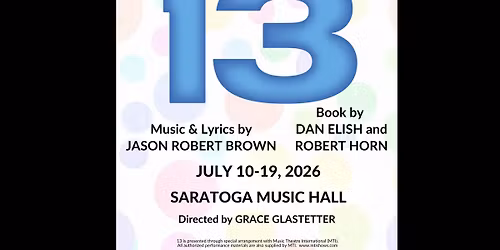 Auditions for 13 THE MUSICAL