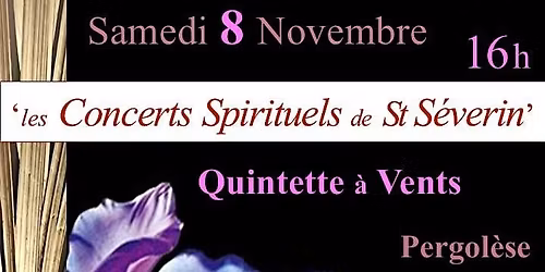 Quintette \u00e0 vents : Pergol\u00e8se, Mozart, Faur\u00e9, Tomasi ...