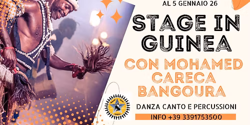 Stage di danza percussioni e canto in Guinea con Mohamed Careca Bangoura
