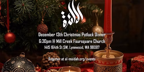 Christmas Potluck dinner for Christians and Muslims
