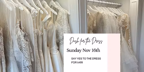 Sample Sale: say yes to the dress $499