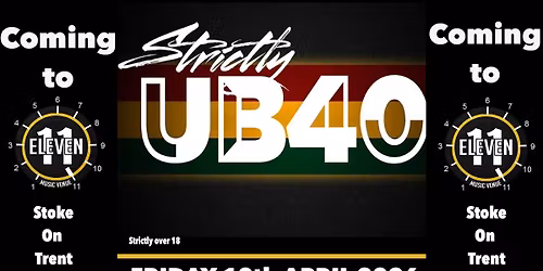 Strictly UB40 live at Eleven Stoke on Trent