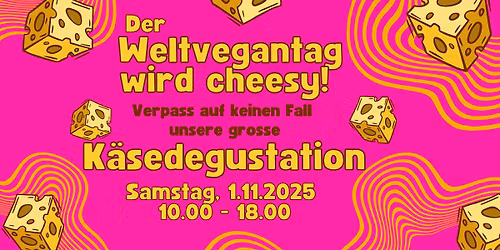 Grosses K\u00e4se-Alternativen Tasting zum Weltvegantag