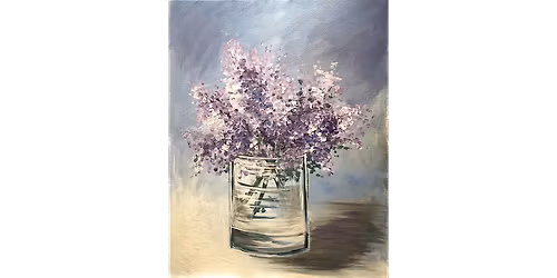 Lilacs in a Glass - Paint and Sip in Chicago | Classpop!\u2122