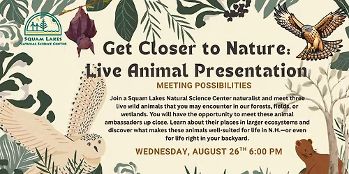 Get Closer to Nature: Live Animals of NH Wildlife