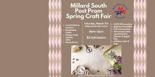 Millard South Post Prom Spring Craft Fair